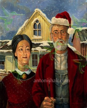  329 American Gothic Christmas 